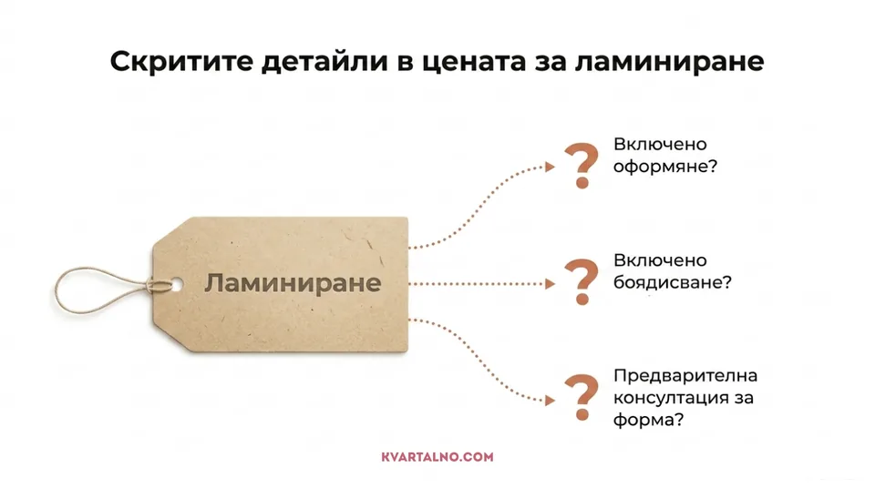 Инфографика какво да уточните в цената за ламиниране на вежди